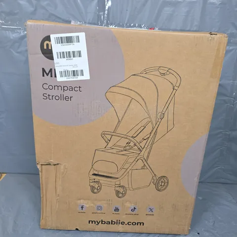 MY BABIIE MBX7 BLACK DD COMPACT STROLLER IN BLACK - COLLECTION ONLY