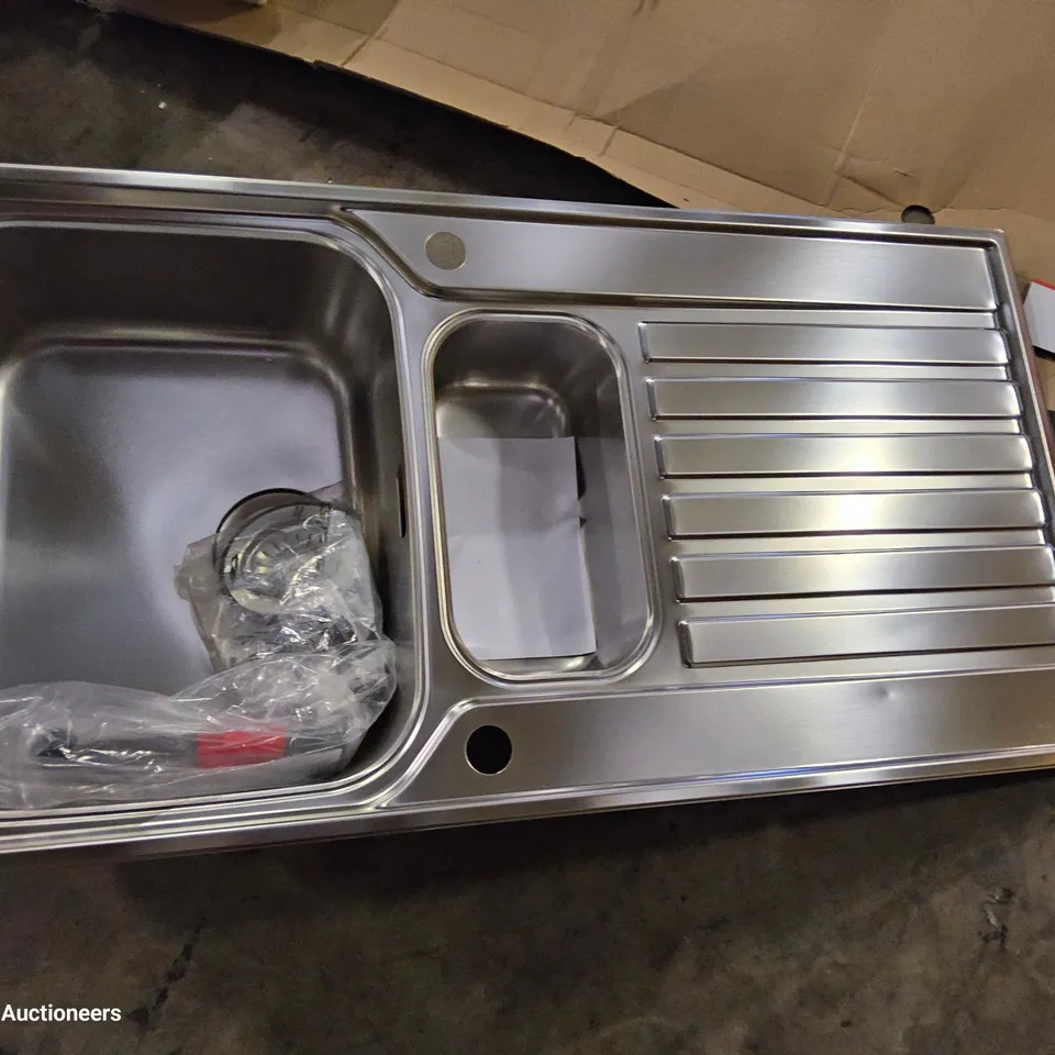 FRANKE ASCONA STAINLESS STEEL 1.5 BOWL SINK & DRAINER 