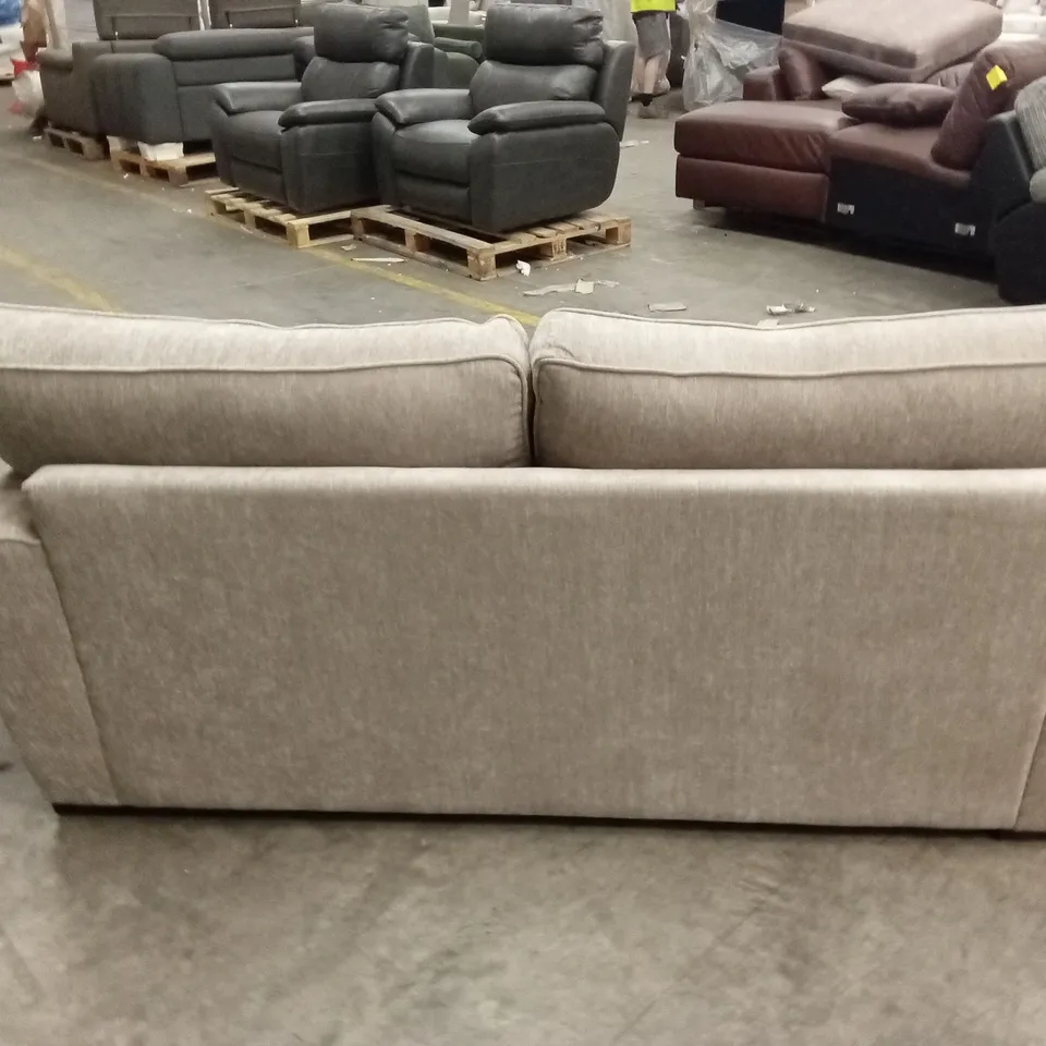 HARLOW 3 SEATER STANDARD BACK FABRIC SOFA - NATURAL RRP £649