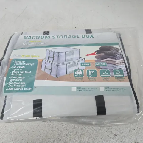 LARGE BOX OF APPROX 7 VACUUM STORAGE BOX β PACKAGED FOLDABLE CLOTHES STORAGE WITH EZ SEALER