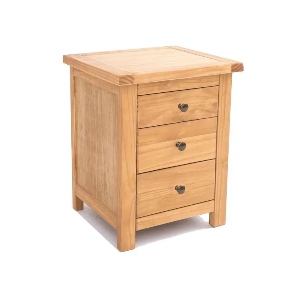 GABRIEL 3-DRAWER BEDSIDE TABLE