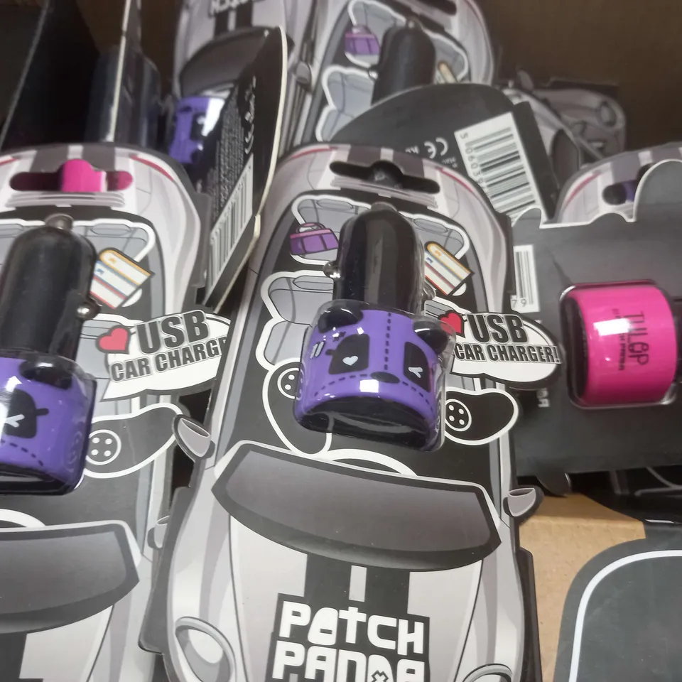 LARGE QUANTITY OF PATCH PANDA USB CAR CHARGER