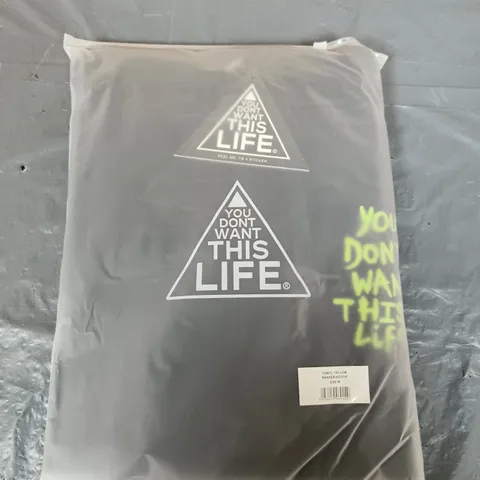 YDWTL YELLOW PAINTER HOODIE – SIZE M