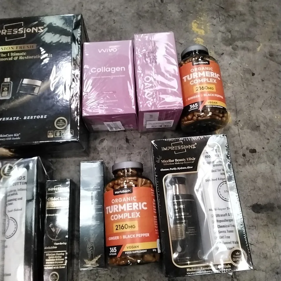PALLET OF ASSORTED HOUSEHOLD GOODS AND PRODUCTS TO INCLUDE; FACE CARE AND BEAUTY PRODUCTS, FOOD SUPPLEMENTS, CALENDARS ETC