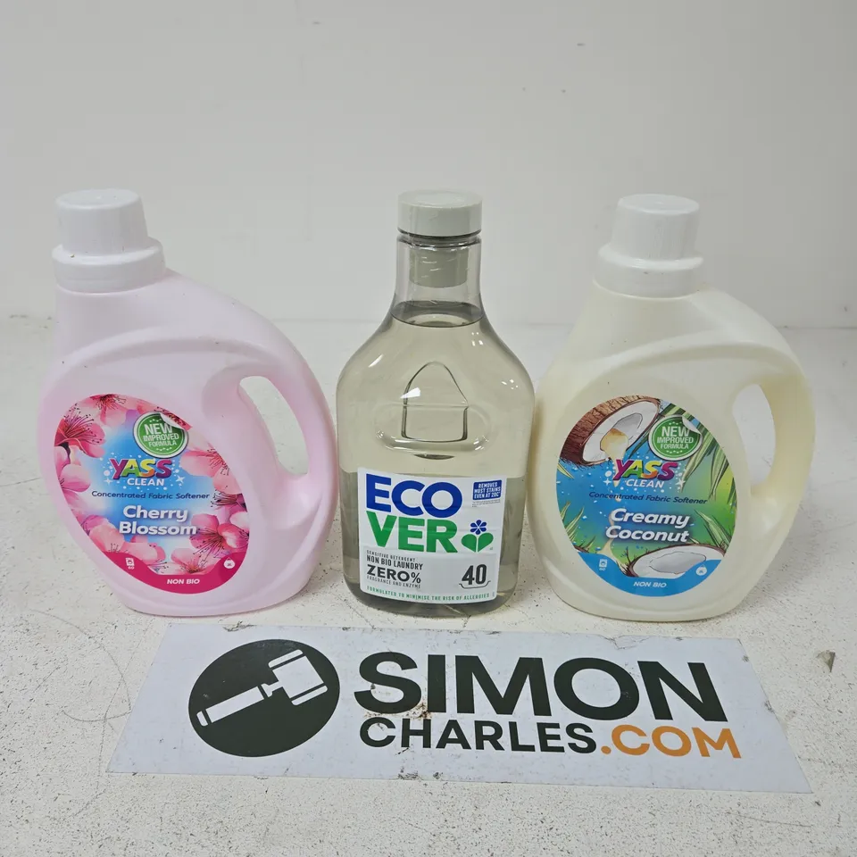 3 X ASSORTED CLEANING PRODUCTS TO INCLUDE YASS CLEAN & ECO-VER 