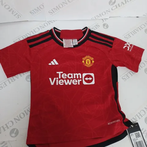 MANCHESTER UNITED FC HOME SHIRT SIZE 2-3 YEARS
