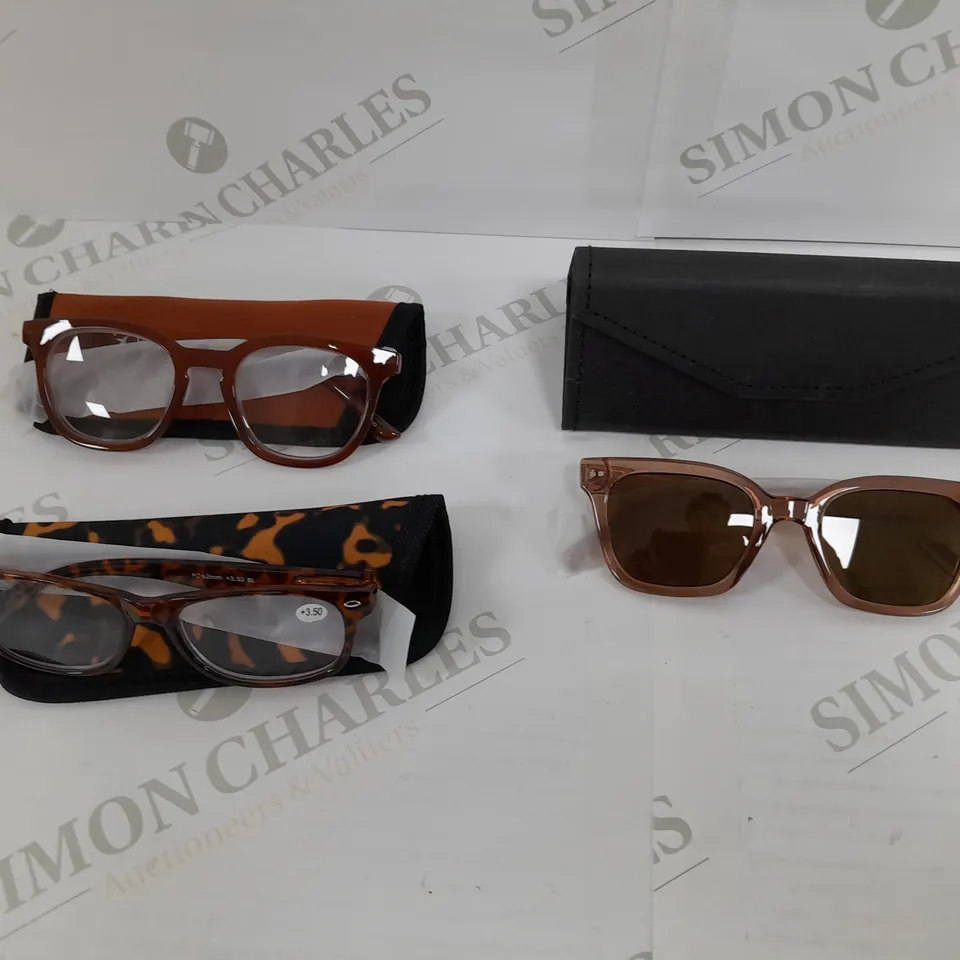 HUMMINGBIRD POLARISED SUNGLASSES & READER 2PC SET TAN MIX 3.5