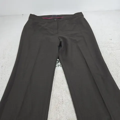 M&S COLLECTION WOMEN'S STRAIGHT LEG TROUSERS β UK 16, BROWN