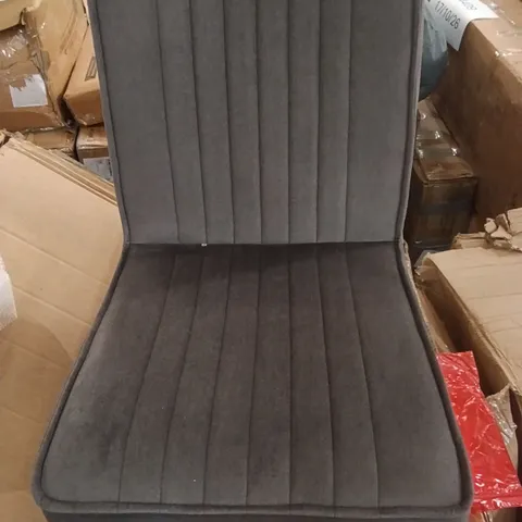 BOXED SET OF 2 VELVET DINING CHAIRS