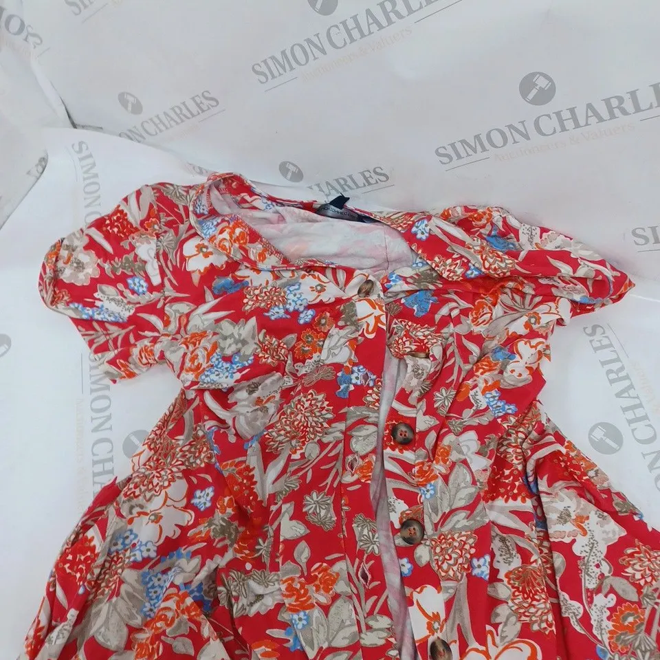 FRENCH CONNECTION BLOSSOM MEADOW JERSEY MINI DRESS - 10