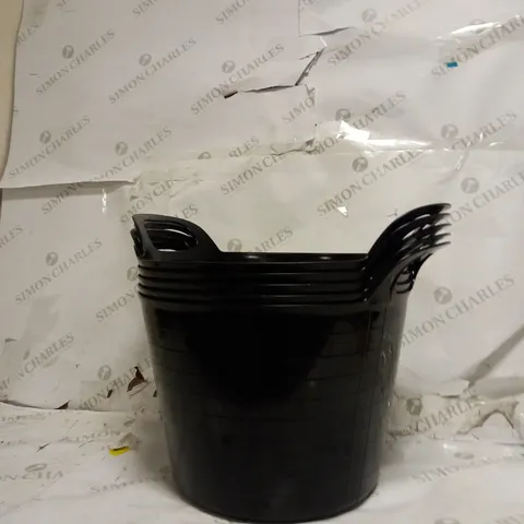 LOT OF 5 HEAVY DUTY WATER BUCKETS