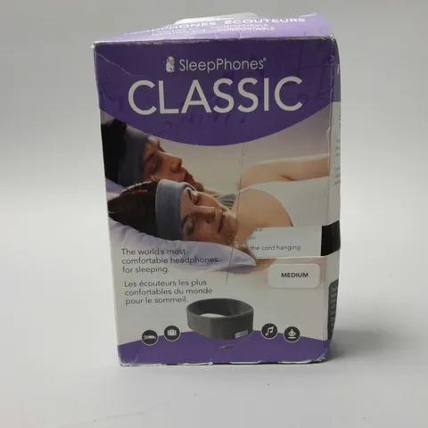 BOXED SLEEPPHONES CLASSIC HEADPHONES (NAVY) - SIZE MEDIUM