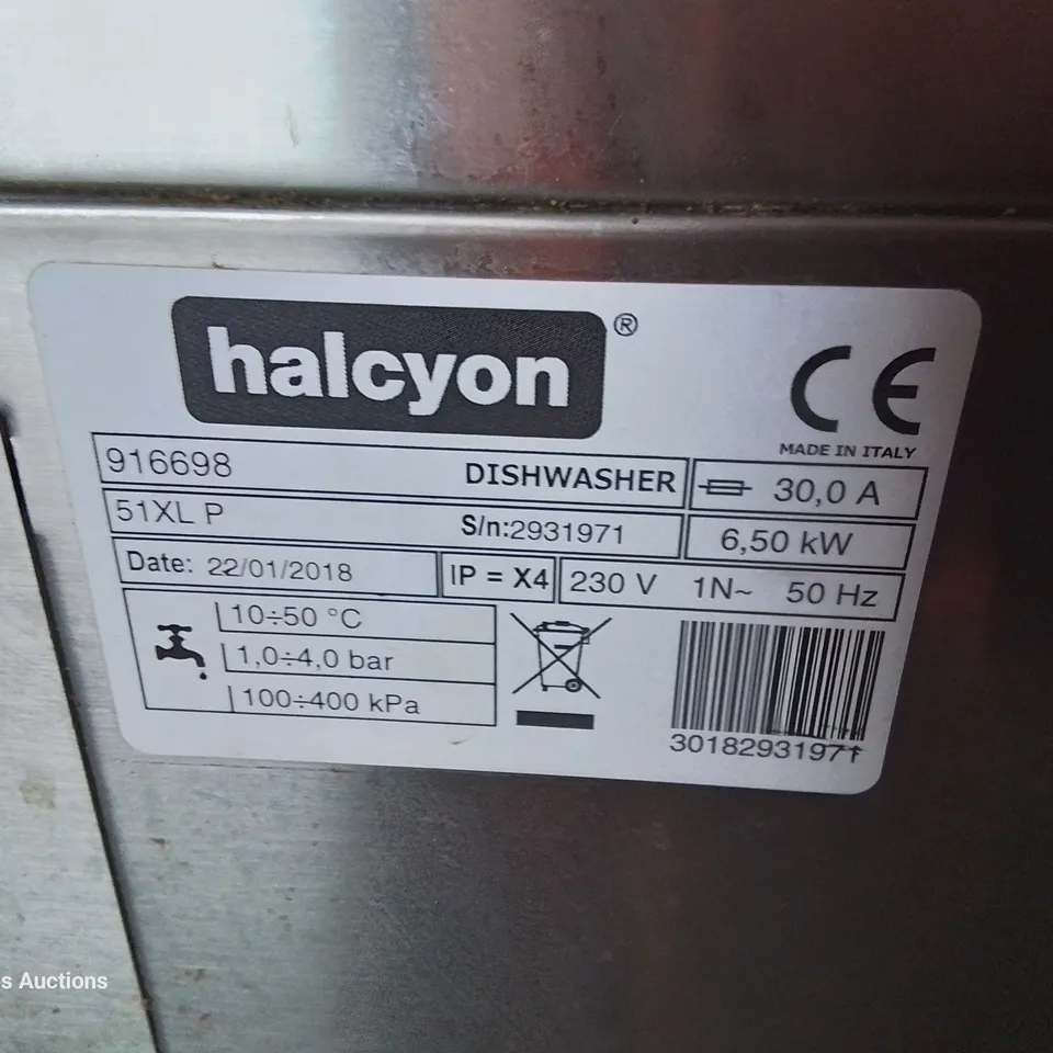 HALCYON AMIKA CABINET DISHWASHER Model 51XLP