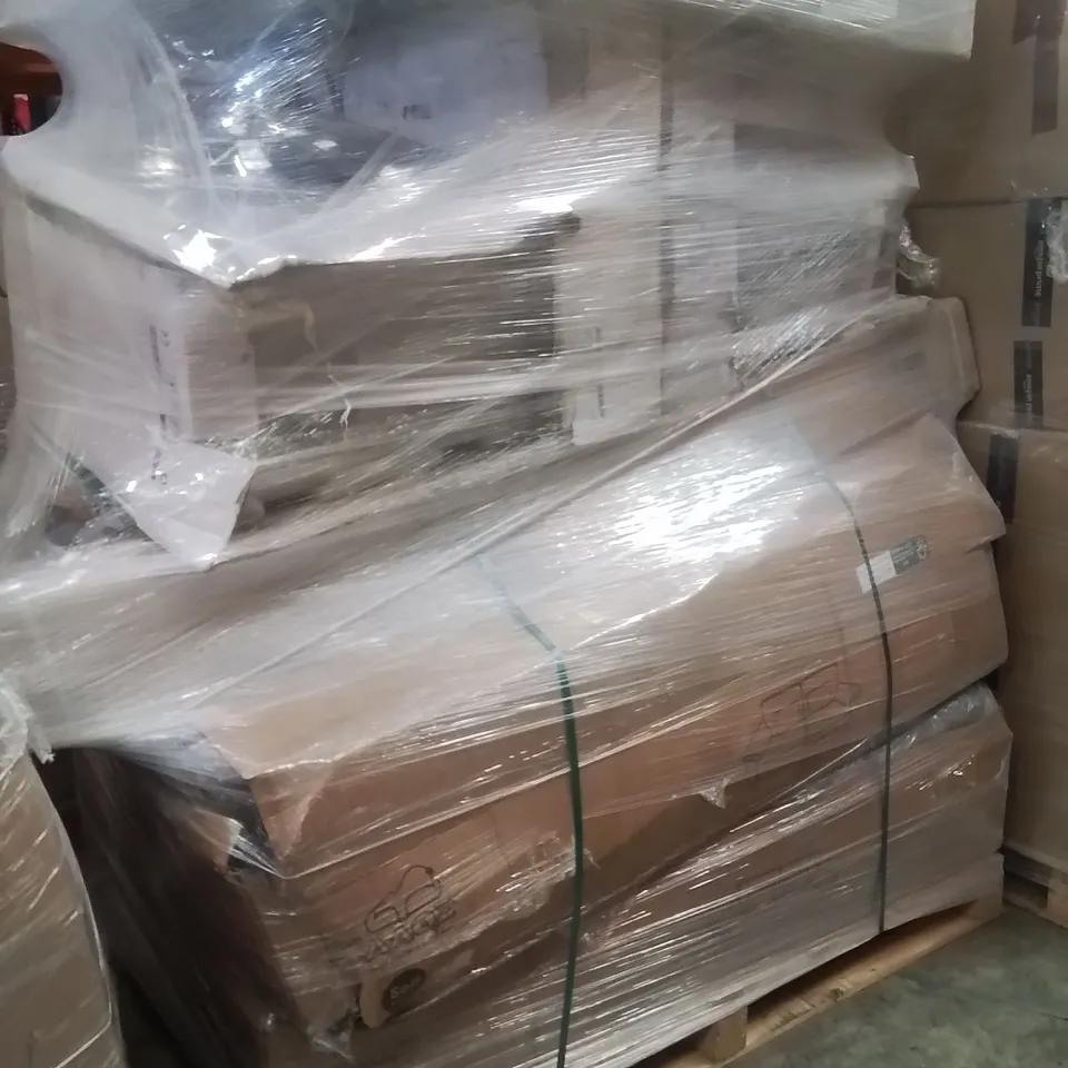 PALLET OF ASSORTED FURNITURE FLATPACKED PRODUCTS TO INCLUDE;SOFA,BED BASE,ETC