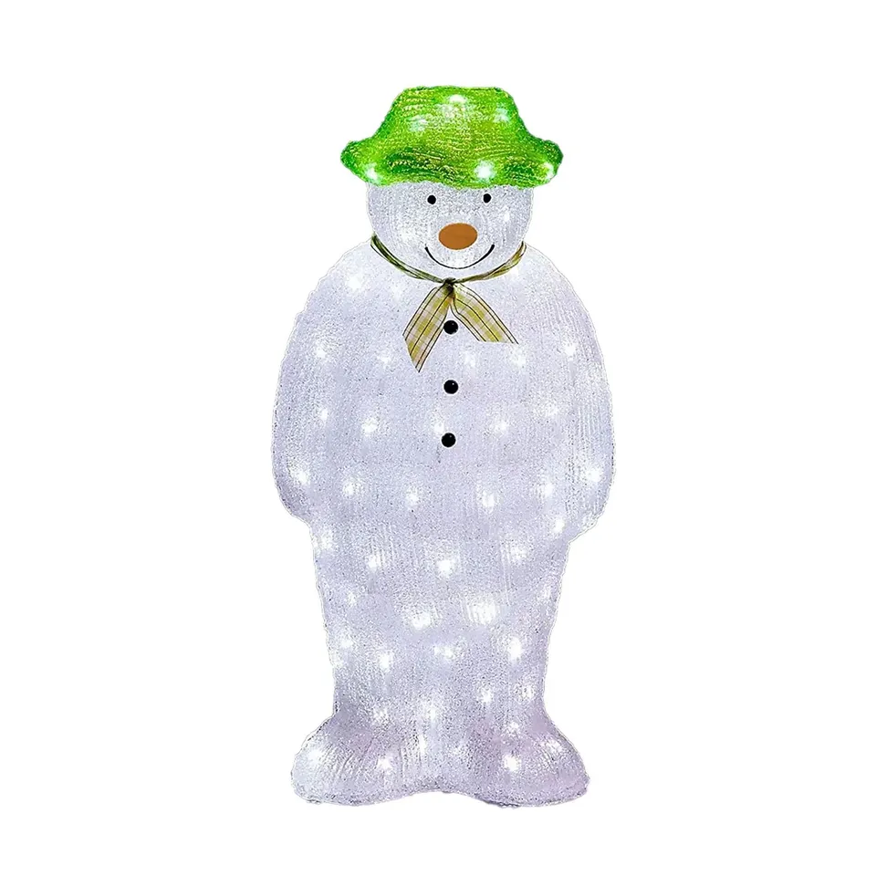 BOXED NEO 55CM 100 WHITE LED SNOWMAN