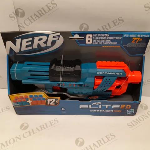 BRAND NEW BOXED NERF ELITE 2.0 COMMANDER RD-6 WITH 6 DART ROTATING DRUM
