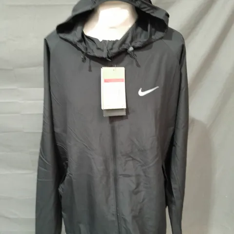 NIKE RUNNING ZIP THROUGH BLACK JACKET - L