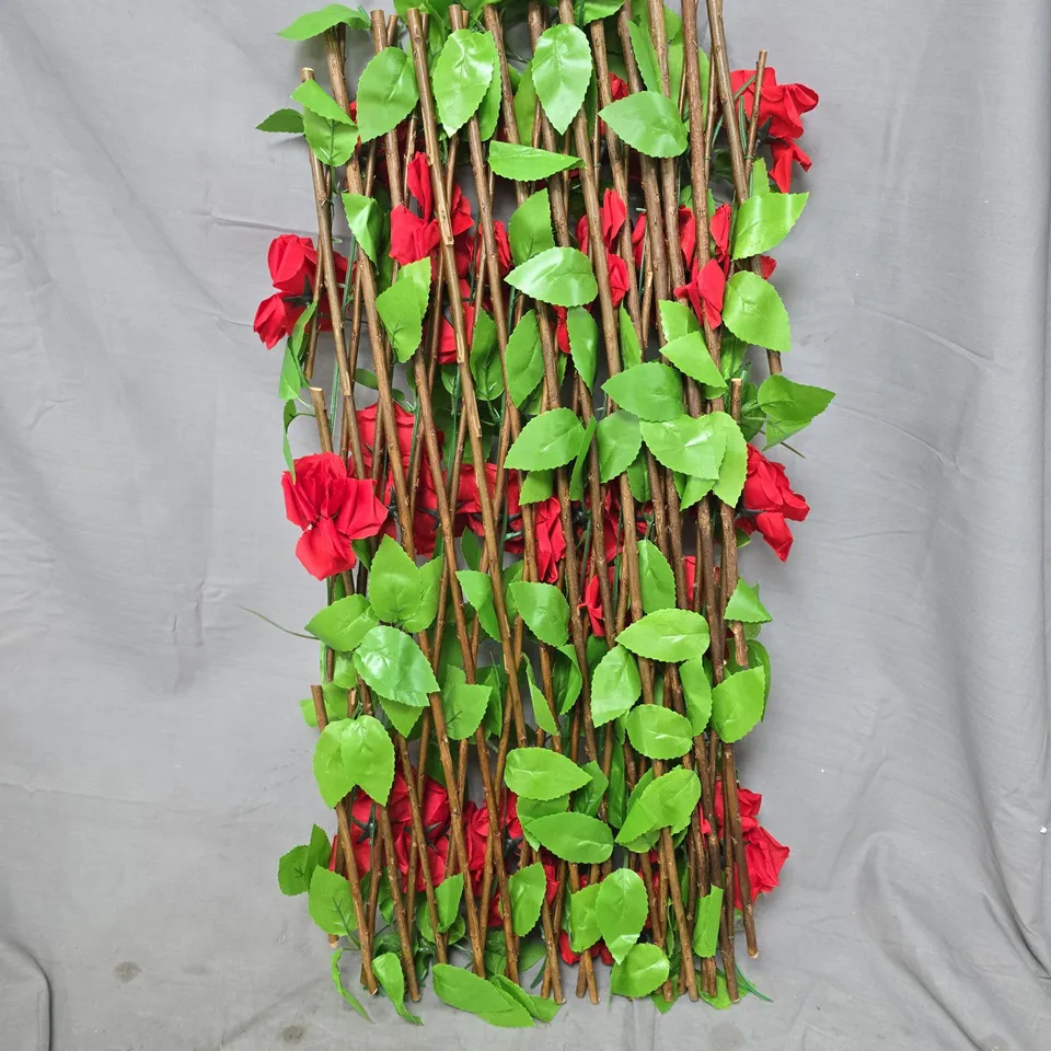 GARDENWISE SOLAR RED FLOWER TRELLIS