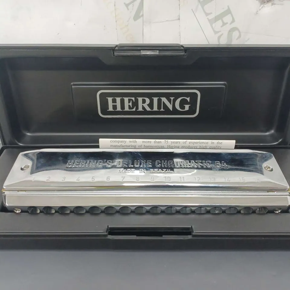 HERING 6164 DELUXE CHROMATIC HARMONICA