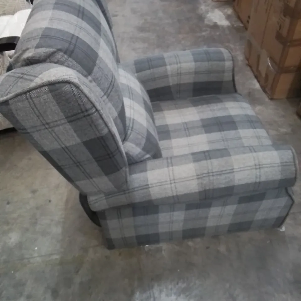 DESIGNER PATTERNED FABRIC EASY CHAIR