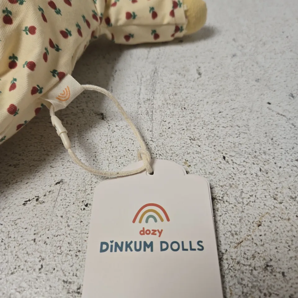 DOZY DINKUM DOLLS PLUSH TOY – FLORAL CREAM FABRIC