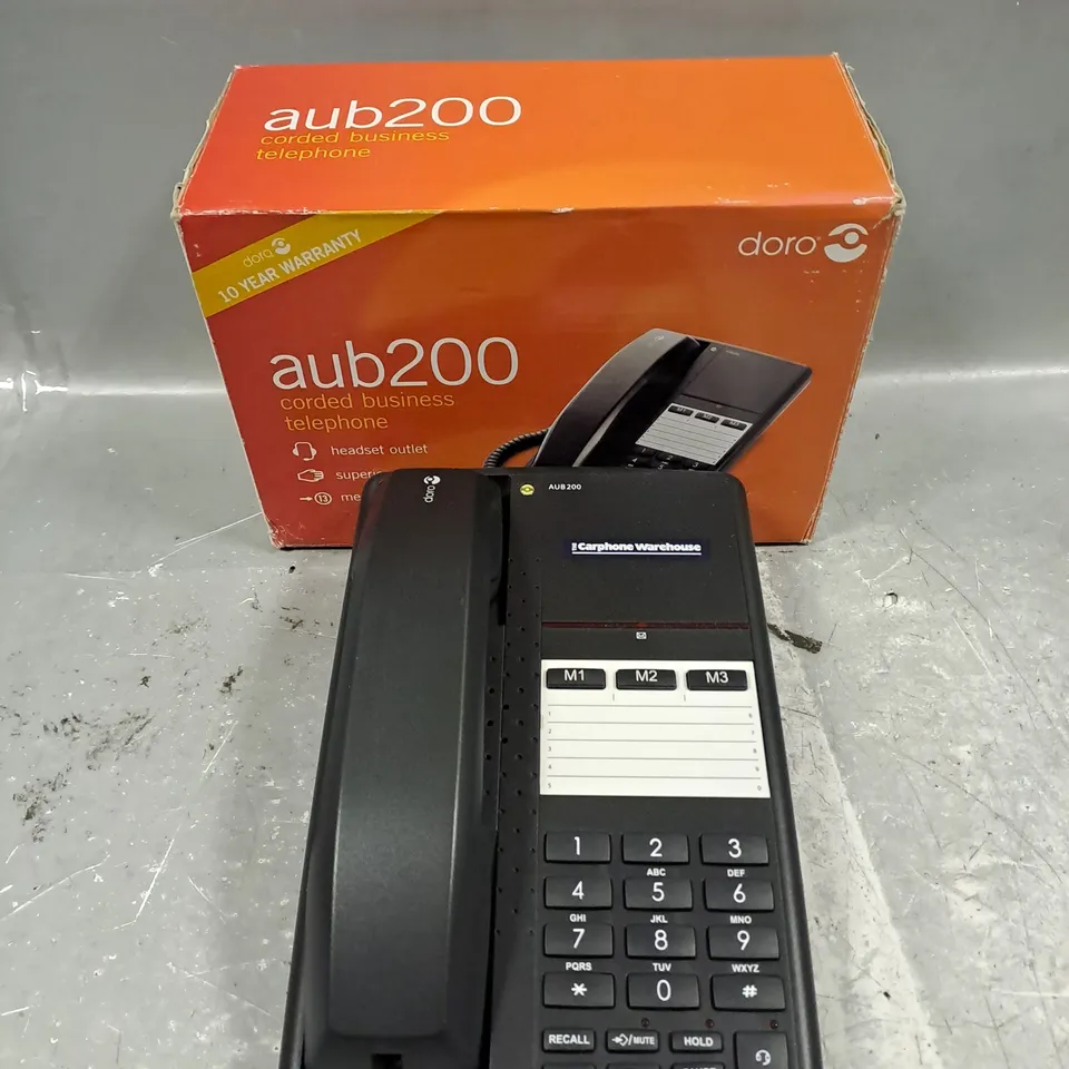 BOXED DORO AUB200 CORDED BUSINESS TELEPHONE 