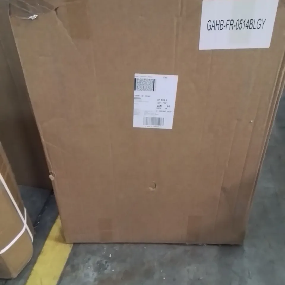 BOXED BLACK AND GREY OUTDOOR LOUNGER/CHAIR