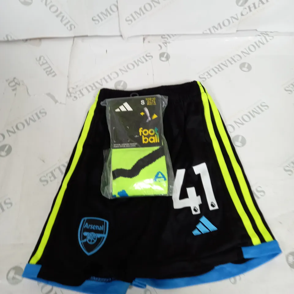 ARSENAL FC AWAY KIT WITH RICE 41 SIZE 18