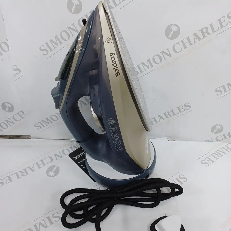 BOXED BELDRAY 2-IN-1 CORDLESS STEAM IRON - TITANIUM EDITION 