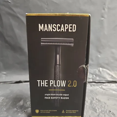 MANSCAPED THE PLOW 2.0 SINGLE BLADE DOUBLE-EDGED FACE SAFETY RAZOR
