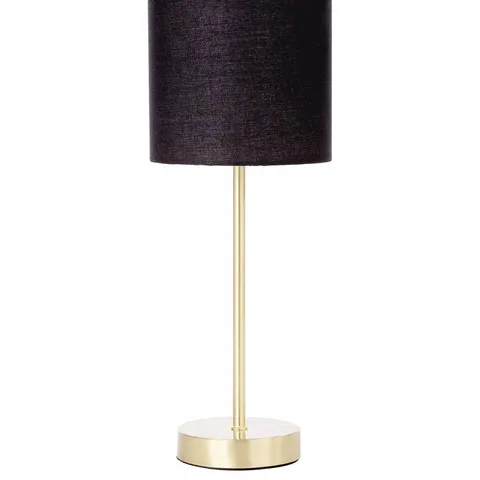 LANGLEY TABLE LAMP - BLACK/BRASS