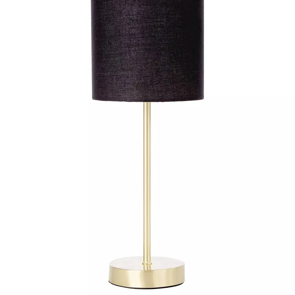 LANGLEY TABLE LAMP - BLACK/BRASS RRP £15