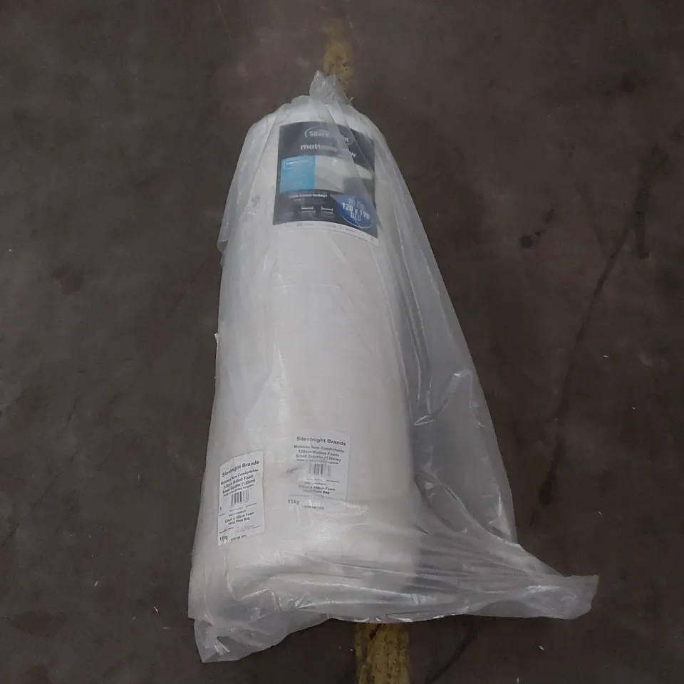 QUALITY BAGGED AND ROLLED SILENTNIGHT MATTRESS-NOW 120CM SMALL DOUBLE MATTRESS 
