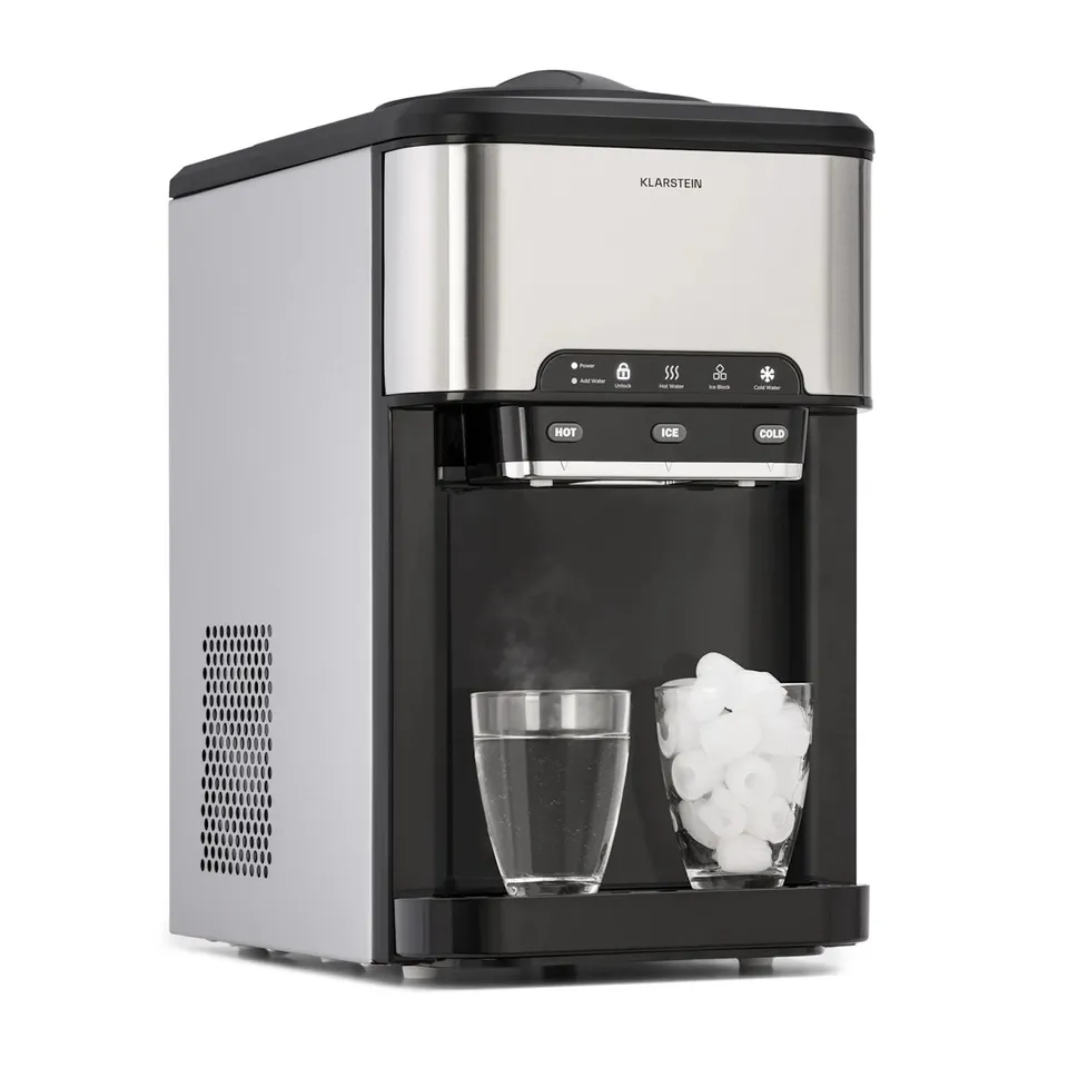 KLARSTEIN AQUEOUS 1.8L 20KG/24H ICE MAKER SILVER 