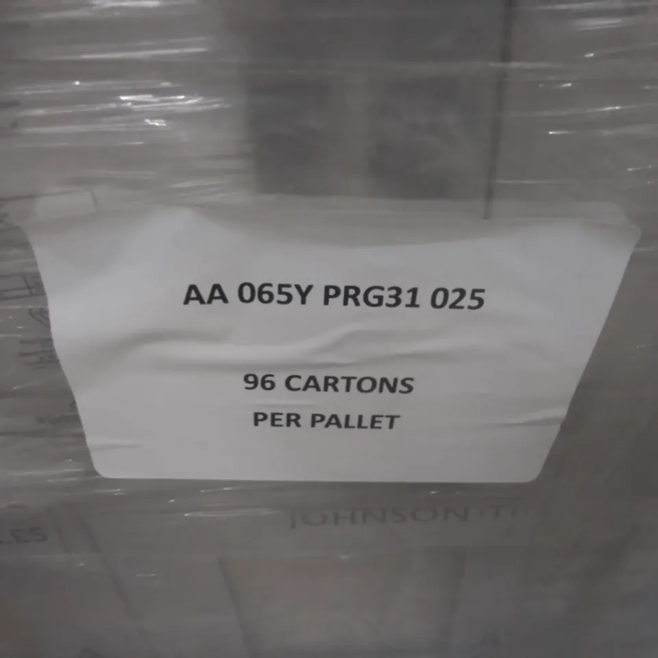 PALLET TO CONTAIN APPROX 96 X CARTONS OF JOHNSON PRISMATICS OYSTER GLAZED WALL TILES - 25 TILES PER CARTON // TILE SIZE: 197 X 197 X 6.5mm