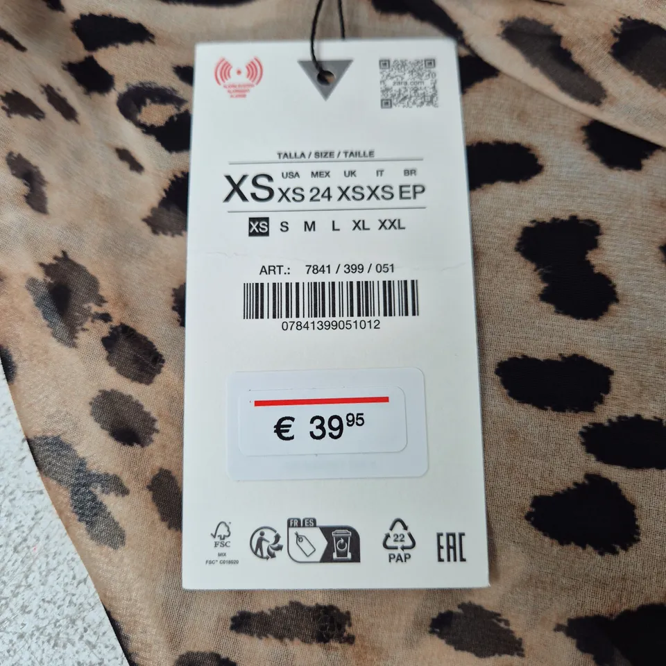 ZARA LEOPARD PRINT DRESS – XS – WOMEN'S CLOTHING