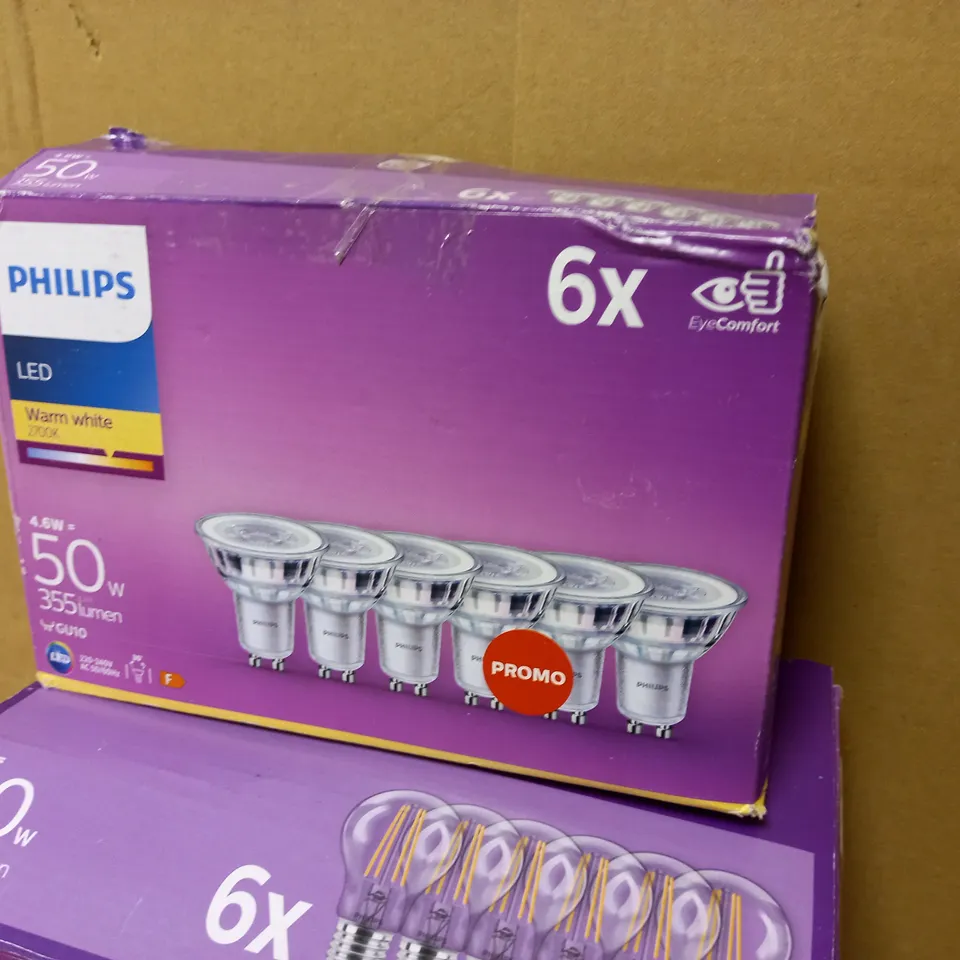 PHILIPS LED WARM WHITE LIGHTBULBS