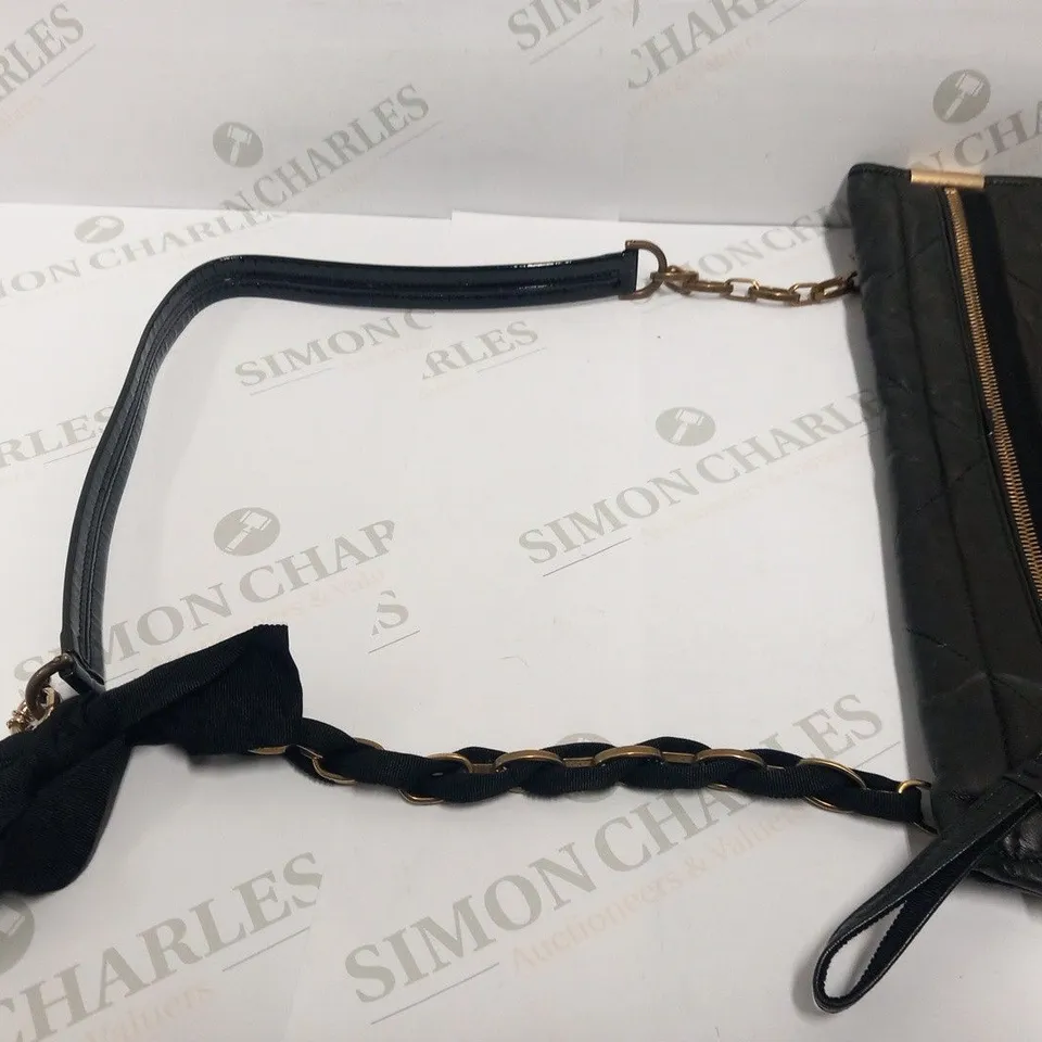 LANVIN BLACK LEATHER HANDBAG