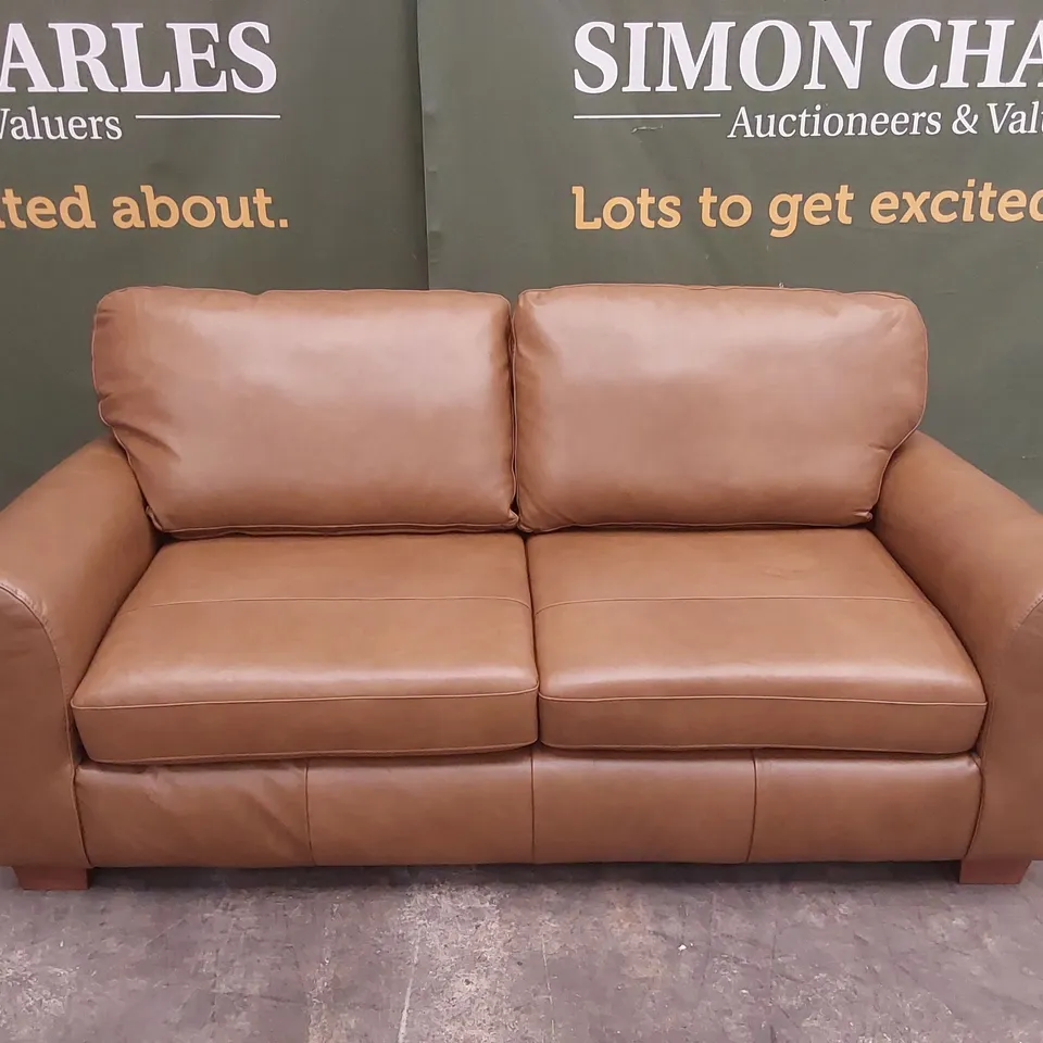BAILEY 3 SEATER LEATHER SOFA RRP £879