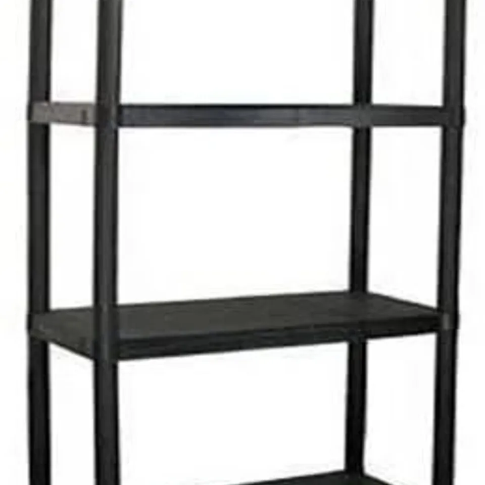 BOXED PLASTIC 130CM 4 SHELF SHELVING UNIT