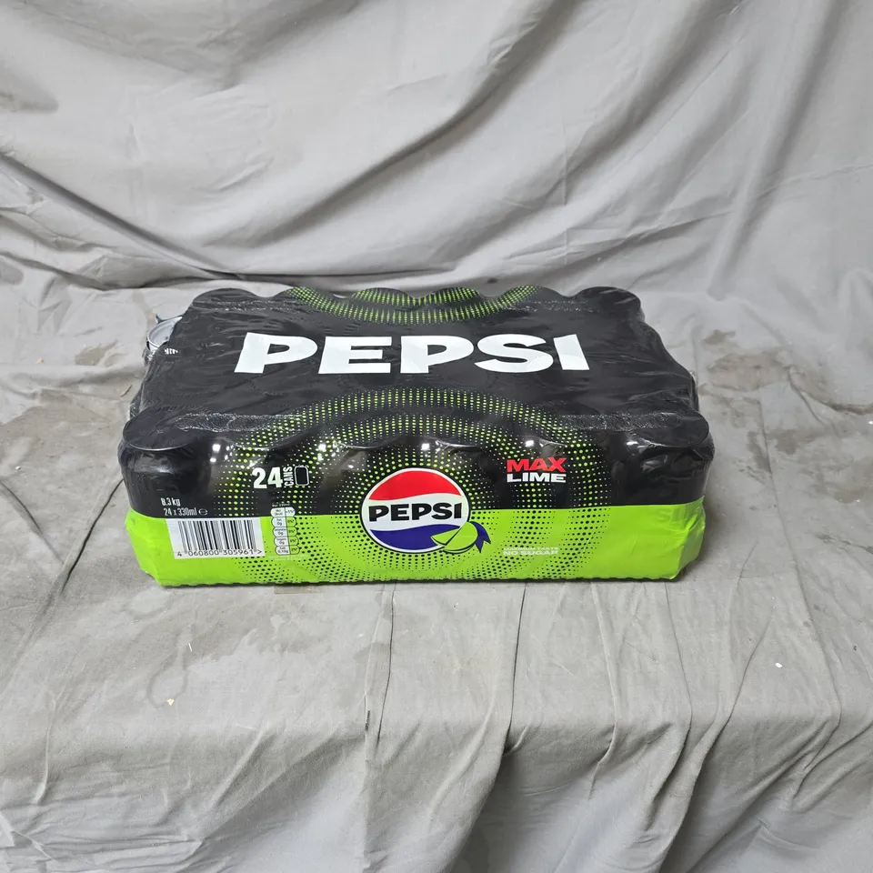 24 X PEPSI MAX LIME 330ML CANS
