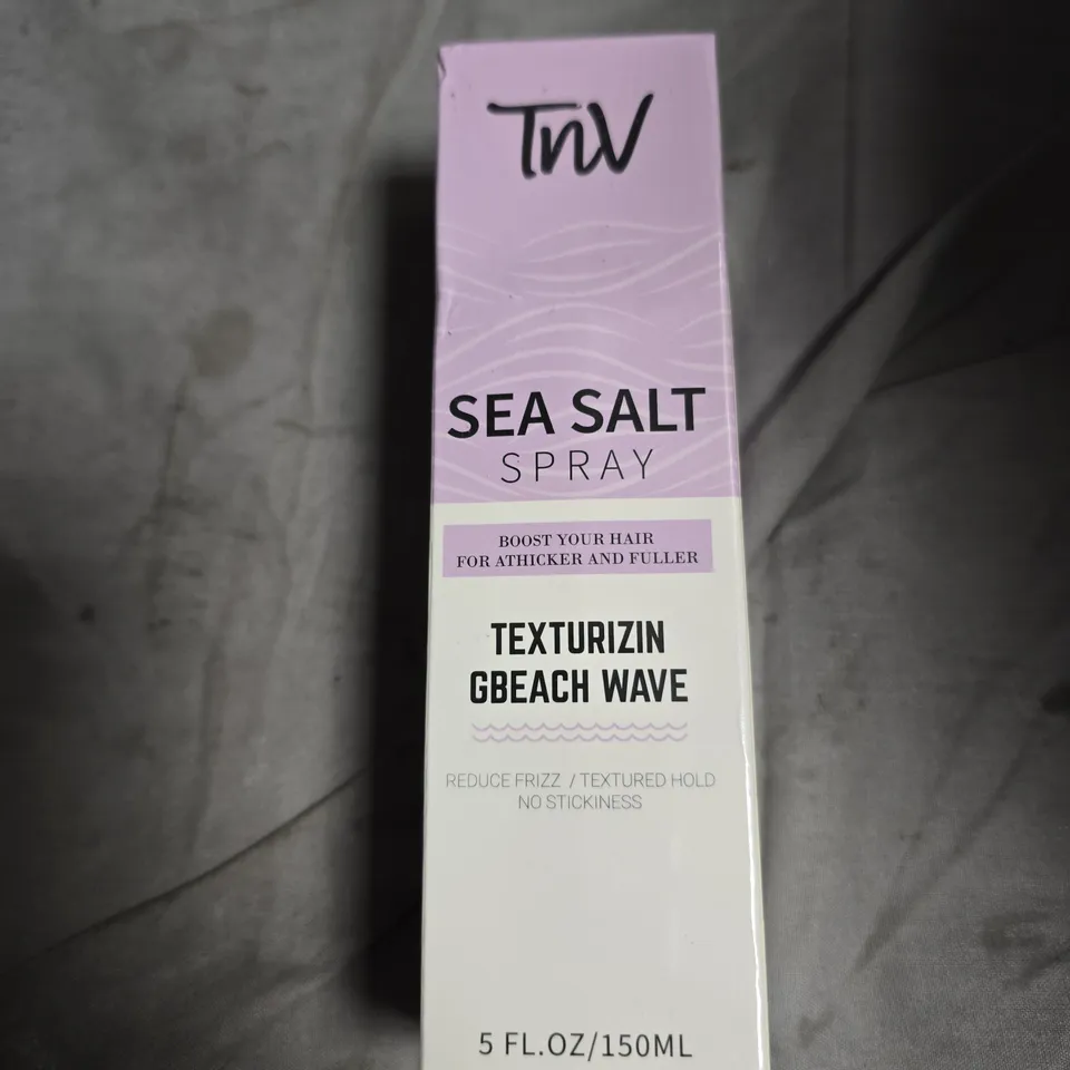 APPROXIMATELY 15 ASSORTED HEALTH AND BEAUTY PRODUCTS INCLUDING TNV SEA SALT SPRAY , MANSCAPED CROP PRESERVER AND NATURES SPELL CASTOR OIL 