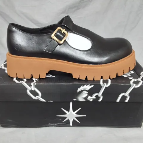 BOXED KOIABBOT MEN'S CHUNKY MARY JANE'S IN BLACK - UK 9