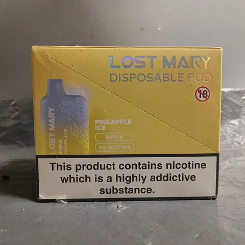 SEALED LOST MARY DISPOSABLE POD PINEAPPLE ICE 