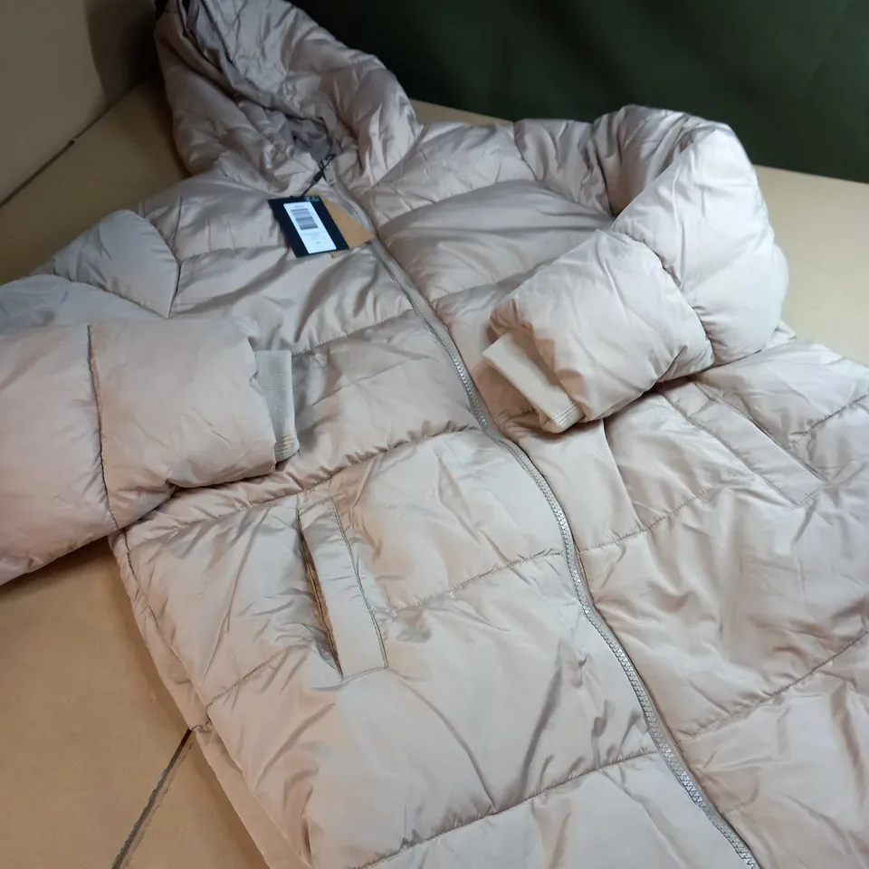 PIECES SILVER MINK LONG PUFFER COAT/JACKET - 2XL