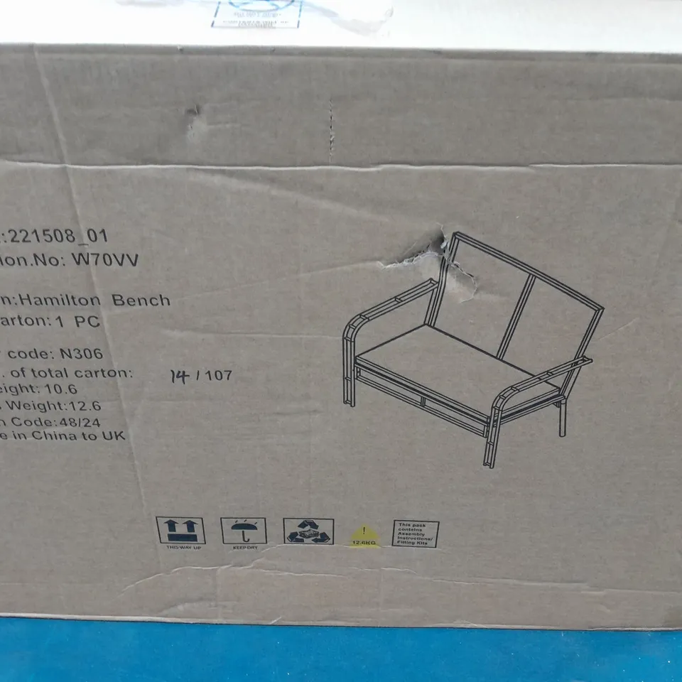 HAMILTON BENCH - COLLECTION ONLY