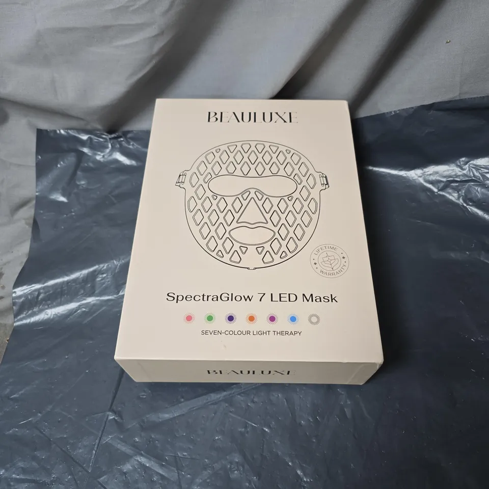 BEAULUXE SPECTRAGLOW 7 LED MASK BOXED