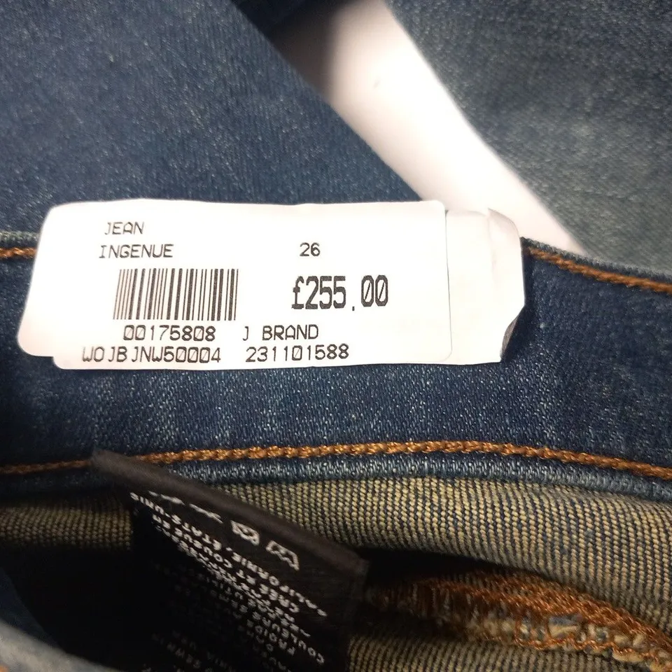 J BRAND MARIA HIGH RISE SKINNY LEG INGENUE JEAN SIZE 26