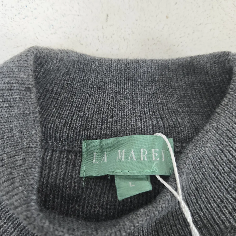 LA MAREY GREY KNIT JUMPER – UK SIZE L