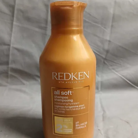 REDKEN ALL SOFT SHAMPOO – 300 ML (9 FL OZ) BOTTLE